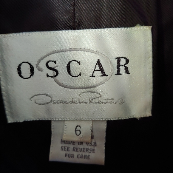 Oscar de la Renta Vintage Wool Checked Jacket Size US 6 - Picture 15 of 15